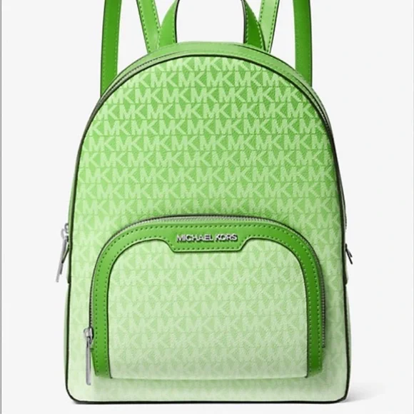 Michael Kors Jaycee Medium Ombré
Signature Logo Backpack Jungle - Picture 1 of 10